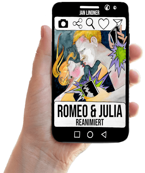 Romeo &amp; Julia - Reanimiert_Hand mit Handy